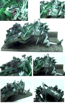 carnifex destroying a tank by tons of crap