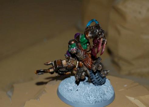 40k Speed Freek Custom Bike Warboss by zombiechow84