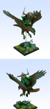 Wood elf Lord on Eagle by Brokenblade