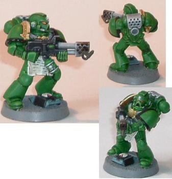 Salamander Space Marine by woodleg
