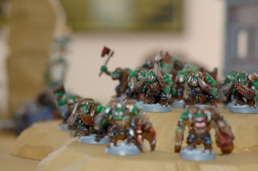 40k Speed Freek Boyz on the charge by zombiechow84