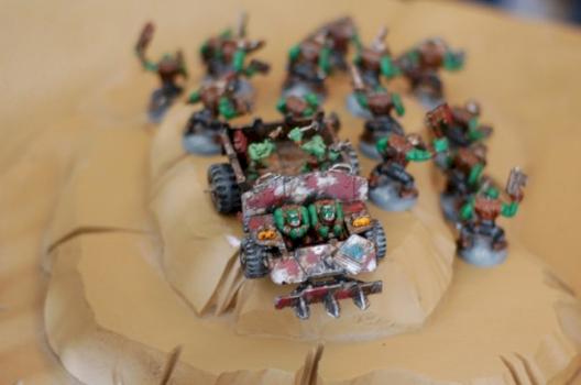 40k Speed Freek Trukk and Boyz by zombiechow84