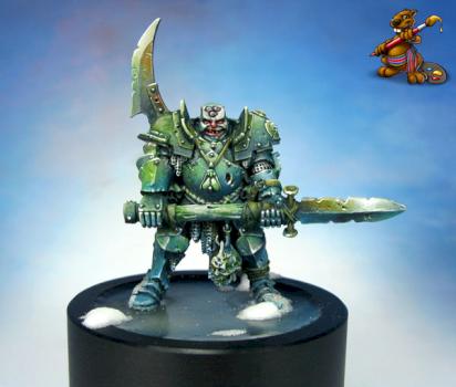 mr freeze , nurgle champion on ice by Manumilitari