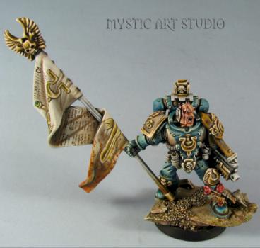 Ultramarines Standard Bearer by Benesz
