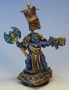 Warhammer 40k Ultramarine with power weapon & combi-plasma by Wappellious