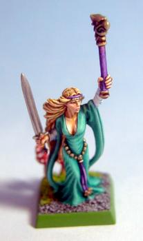Bretonnian Sorceress by aku djinn