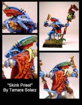 Lizardman Skink Priest by TamaraLeigh