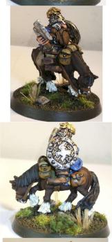 Gimli and his faithful pony - GW 1985 LotR Range by Arcturus