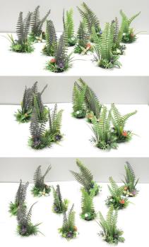 10PC Jungle Foliage Set by cathyterrainmaker