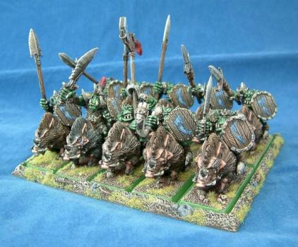 Orc Boar Boys unit by Dogstarminis