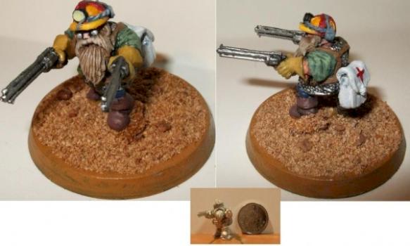 Heresy Dwarf HH013 DOUGAL McGRIMM, DWARVEN INVENTOR/MINER by Byteknight