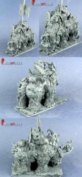 Ogre Kingdoms Tyrant on Rhinox by Lasota