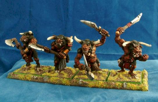 Khorne Minotaurs by Dogstarminis