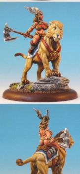 Libby on Cat by Duff