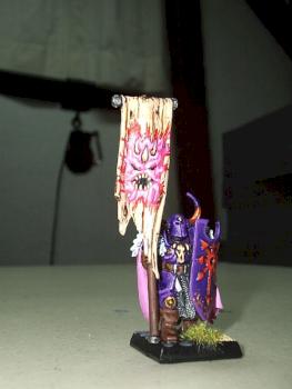 Chaos Warrior Slaanesh Standard (A Friends Model) by MantisZero