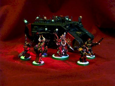 Undivided Chaos Lord and Chosen Retinue 2 by Furry Jedath