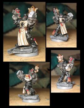 Black Templar with Bolt Pistol and Powerfist by mongoosejack