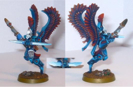 Eldar - Swooping Hawk Exarch by rabiyonel