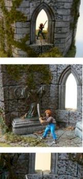 Sadie Teen Adventurer Diorama by battlescenerylady
