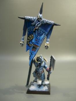 Beastman standard bearer by noctifero