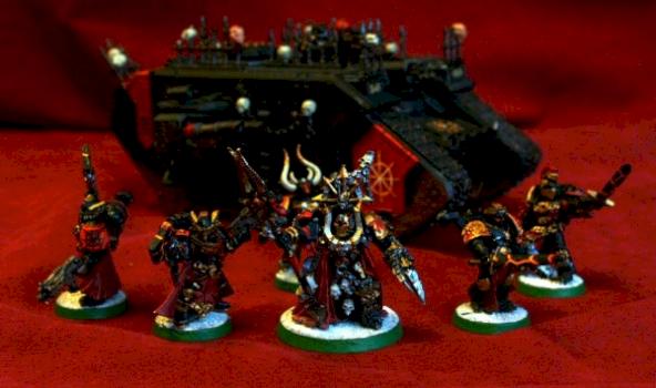 Undivided Chaos Lord and Chosen Retinue by Furry Jedath