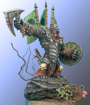 Chef orque noir - Black orc boss (new picture) by Naoned