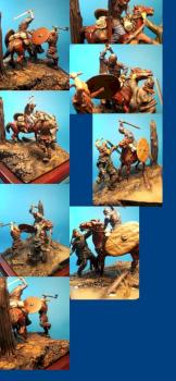 Pegaso 54mm Diorama - 'Furore Germanicus' by thistledoo minis