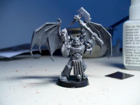 WIP Khorne Lord w/ Wings by miridigi