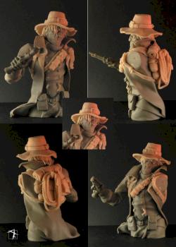WITCH HUNTER BUST - work in progres by Art Factory