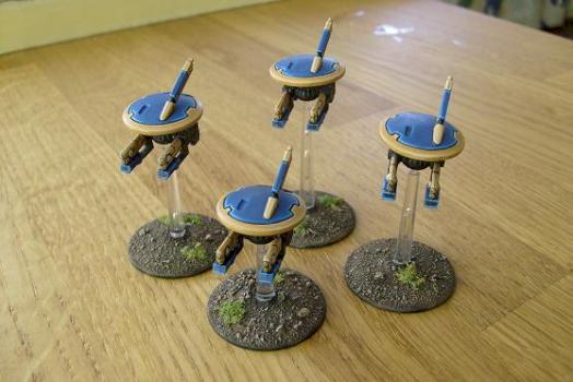 Tau Gun Drone Squadron by Fana