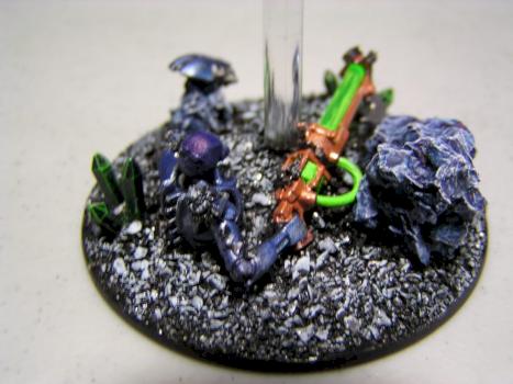 Necron Tomb Lord Base Detail 2 by Ogrescave