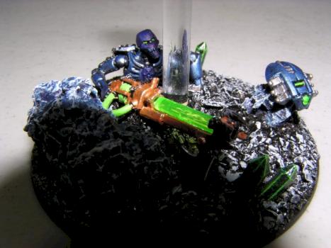 Necron Tomb Lord Base Detail by Ogrescave