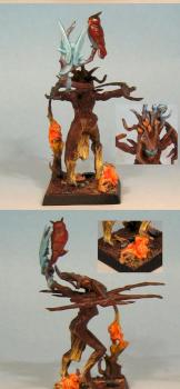 Dryad with forest spirit friends (OSL) by Tyneth