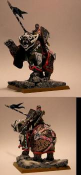 Bretonnian Count on carapaconed bear painted by Reynaldlechasseur