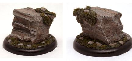 Rock Cliff Display Base in Resin by Ginfritter's Gnomish Workshop by ginfritter