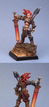 Amiri, Female Barbarian by Minicreatures