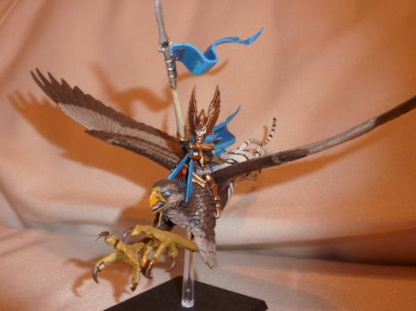 High Elf Prince on Griffon by Ruanae