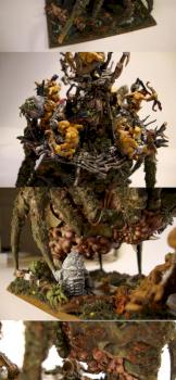 Orcs & Goblins Arachnarok Spider w. forest goblin shaman by Morten C