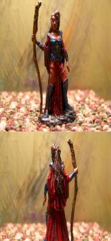 Autumn Bronzeleaf, Female Elf Wizard by Paul Humphrey