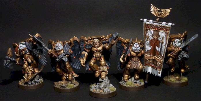 Blood Angels Sanguinary Guards by SkymaN