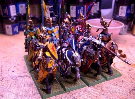 Bretonnian Knights by otnielcamacho