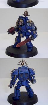 Terminator Sergeant Carinus of the Ultramarines by Rogan