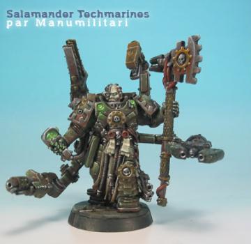 Salamander Techmarine - details by Manumilitari