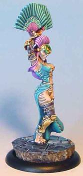 Dark Age Dragyri Yovanka on sculpted base by James by Wappellious