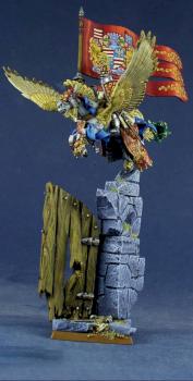 Bretonnia Pegasus Knight with standard by Scibor