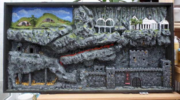 diorama lotr by Celeday