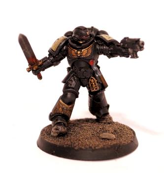 Black Templars Primaris Lieutenant by Grim Factorum