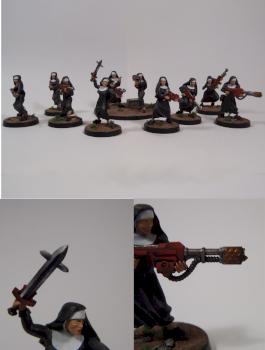 Nuns With Laser Guns Squad by llyrwj