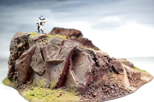 Rocky Cliff Hill by 3T Art