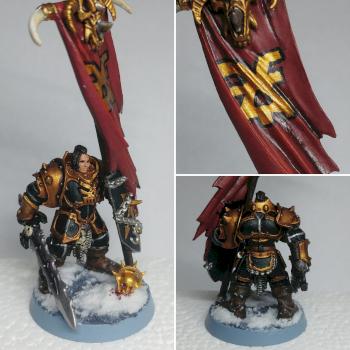 Khorne Chaos Warrior Standard Bearer by Lautrec